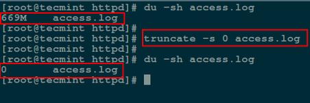 linux清空某目录内文件的方法