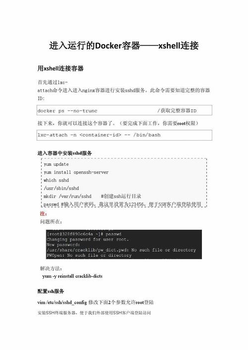 docker创建容器后如何使用