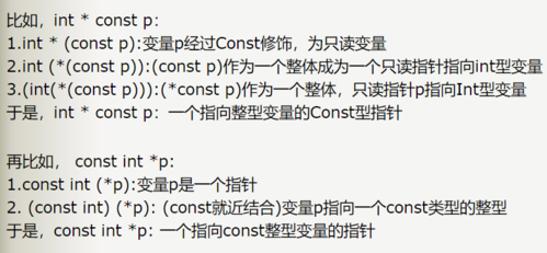 c 中const char*, char const*, char*const的区别是什么(const char*和char* const)