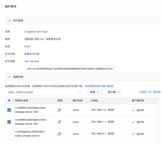 为一台或多台ECS实例触发一条云助手命令的方法