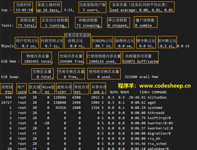 top命令的使用方法（top命令详解）