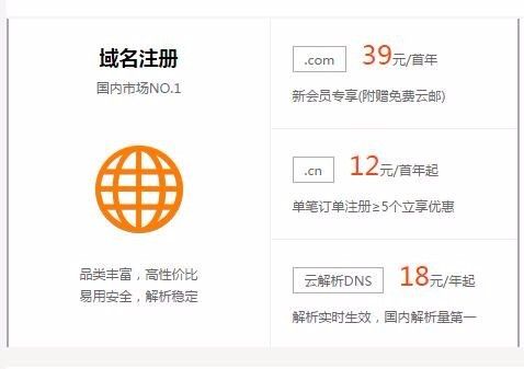域名注册多少钱一个(域名注册多少钱一个月)
