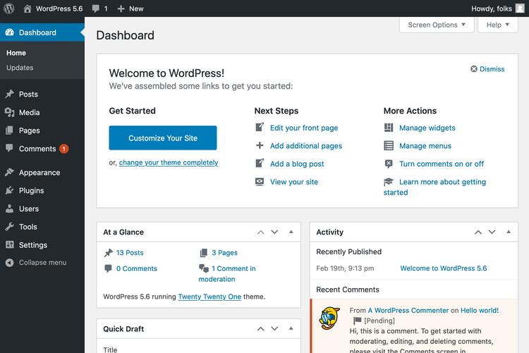 WordPress 5.7正式版发布 新增功能介绍（wordpress5.8）