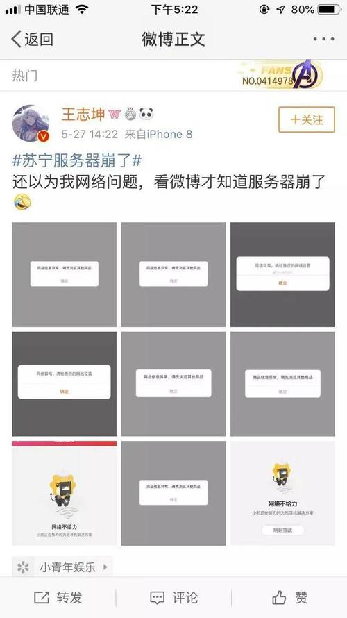 苏宁云服务器出现问题
