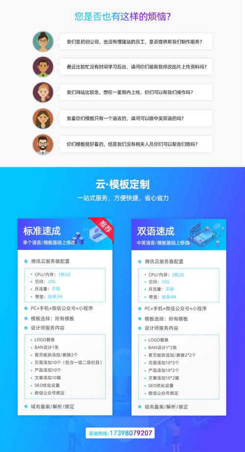 模板建站配云服务器推荐