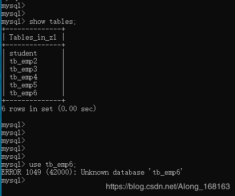 已解决mysql报错ERROR 1049 (42000): Unknown database ‘数据库‘