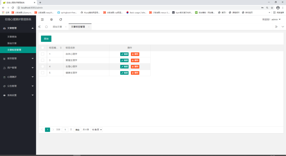 基于Java心理测评系统设计与实现(Springboot框架)毕业设计论文提纲参考
