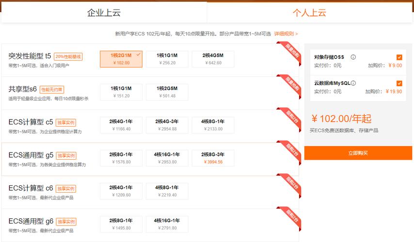 云服务器提供怎样收费