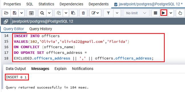 【postgresql 基础入门】UPSERT语句，INSERT违反约束条件时可以转变为UPDATE语句，UPDATE与INSERT的合体