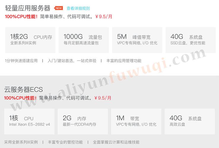 阿里云服务器学生优惠区别