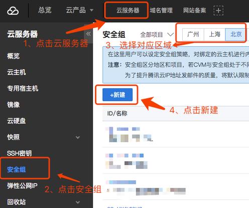 腾讯云服务器安全组在哪