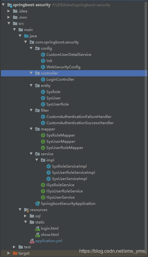 springboot整合security实现权限控制
