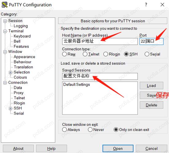 putty如何连接云服务器