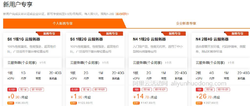 关于免费云服务器试用今日价格的信息