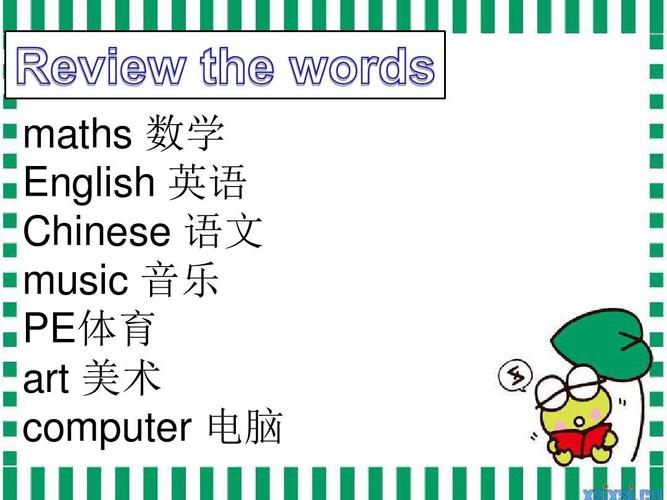 数学课用英语怎么说?