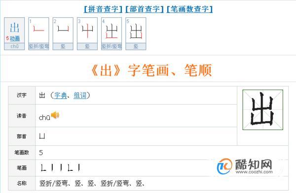 出字五笔怎么打?