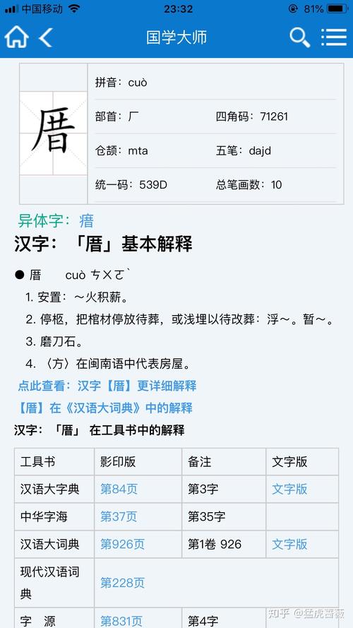 厝字怎么读?