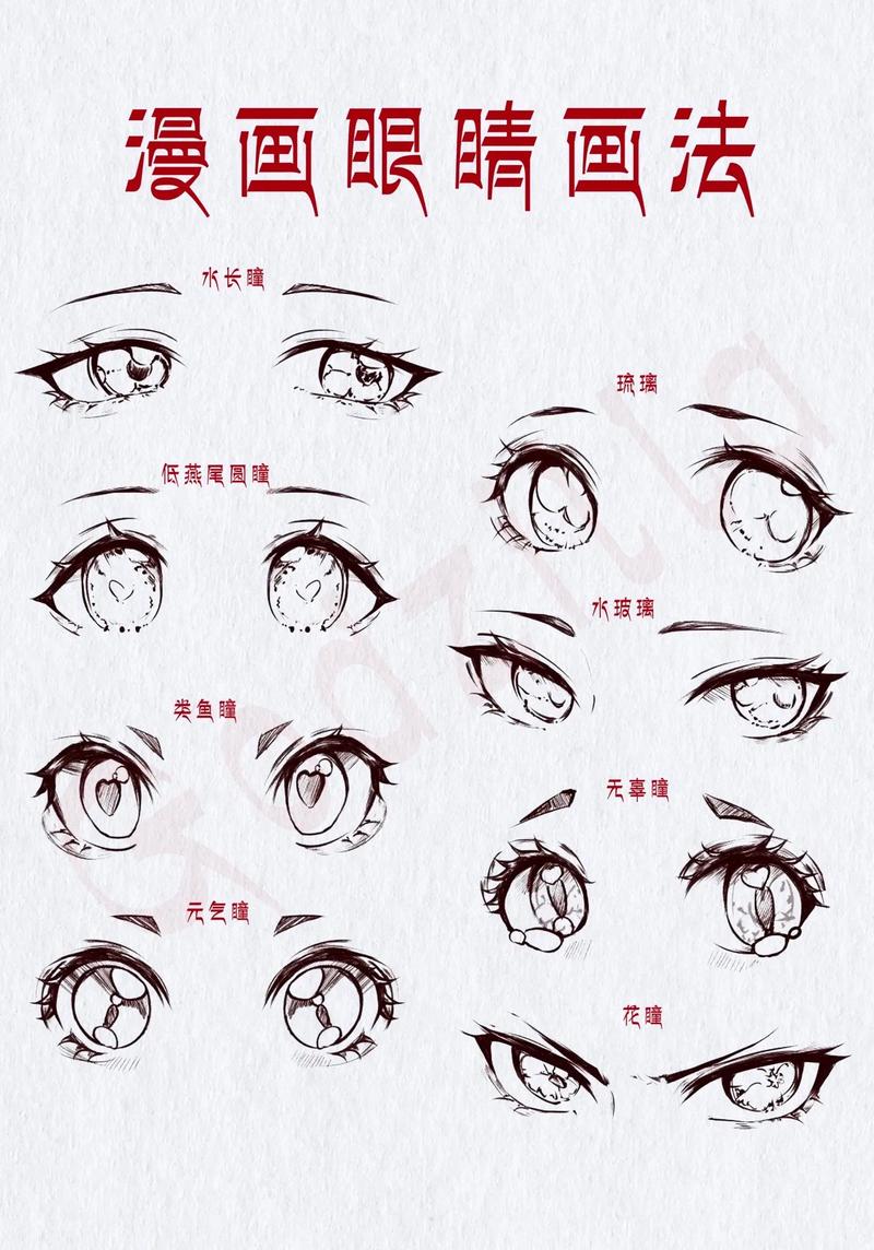 动漫眼睛怎么画?